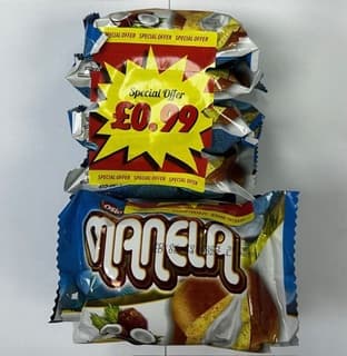 MANELA COCONUT SAUCE FILLED CAKE  4 FOR £0.99