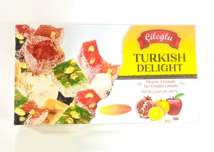 CILOGLU TURKISH DELIGHT PEANUT & FRUIT FLAV. 300GR