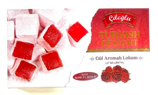 CILOGLU TURKISH DELIGHT WITH ROSE FLAVOUR 300GR
