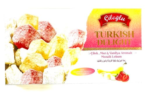 CILOGLU TURKISH DELIGHT STRAWB, BANANA & VANILLA
