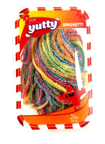 YUTTY SOUR RAINBOW SPAGHETTI 225GR