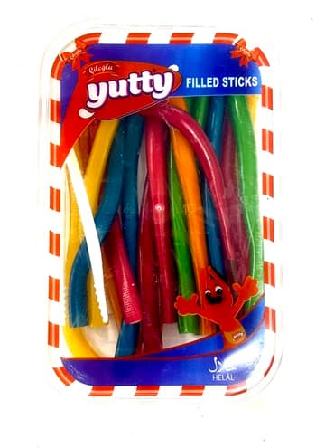 YUTTY DOLGULU UZUN RENKLI / MIX FILLED STICKS 225G