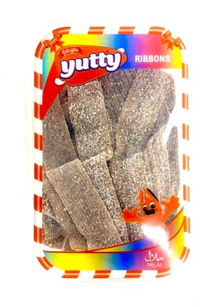 YUTTY BELT KOLA / SOUR COLA RIBBONS 225GR 