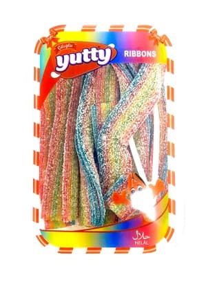 YUTTY SOUR RAINBOW RIBBONS GRAPE 225GR