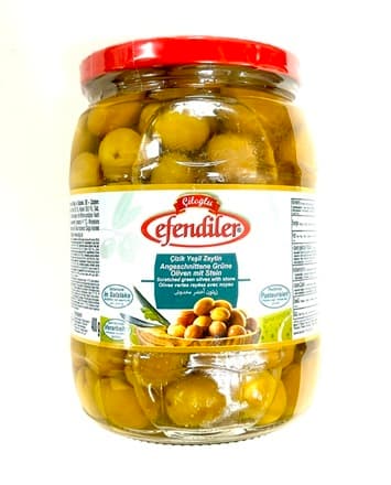 EFENDILER EDREMIT YESIL ZEYTIN/ GREEN OLIVES 680GR