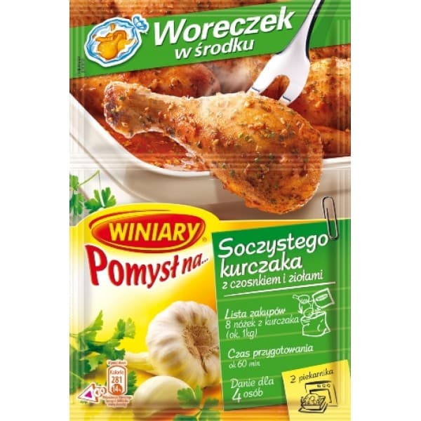 WINIARY POMYSL SOCZYSTY KURCZAK Z CZOSNKIEM ZIOLAM