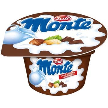 ZOTT MONTE MLECZNE CZEKOLADO 150G